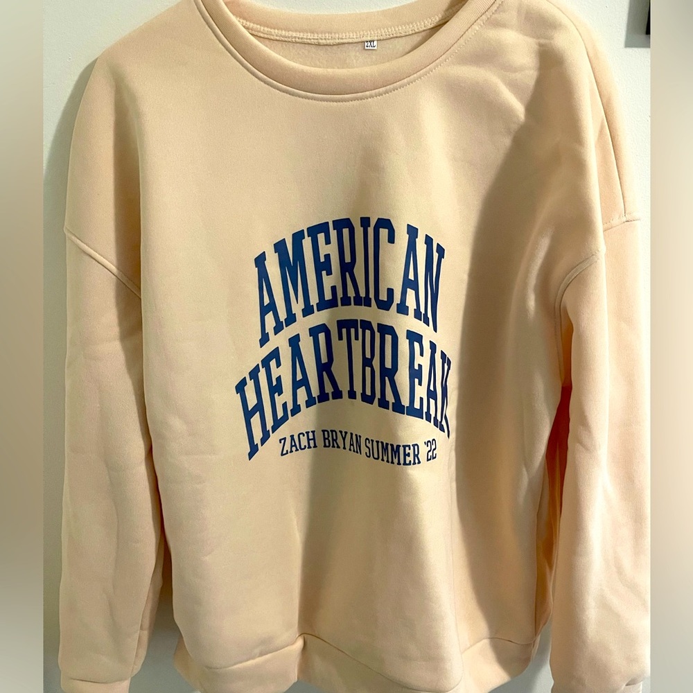 Zach Bryan American Heartbreak Sweatshirt - XXL (fits like a L)